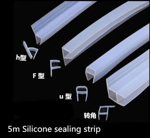 5 м/лот F U H форма силиконовые уплотнения раздвижные двери экран душевая дверь окно ванная комната уплотнение 6 8 10 12 мм стекло приспособление аксессуары