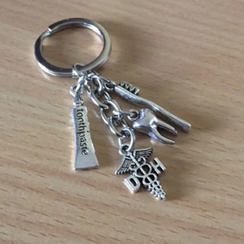 

ZOUTYI 2019 New Dentist Keychain Dental Assistant Gift Dental Hygienist Keyring