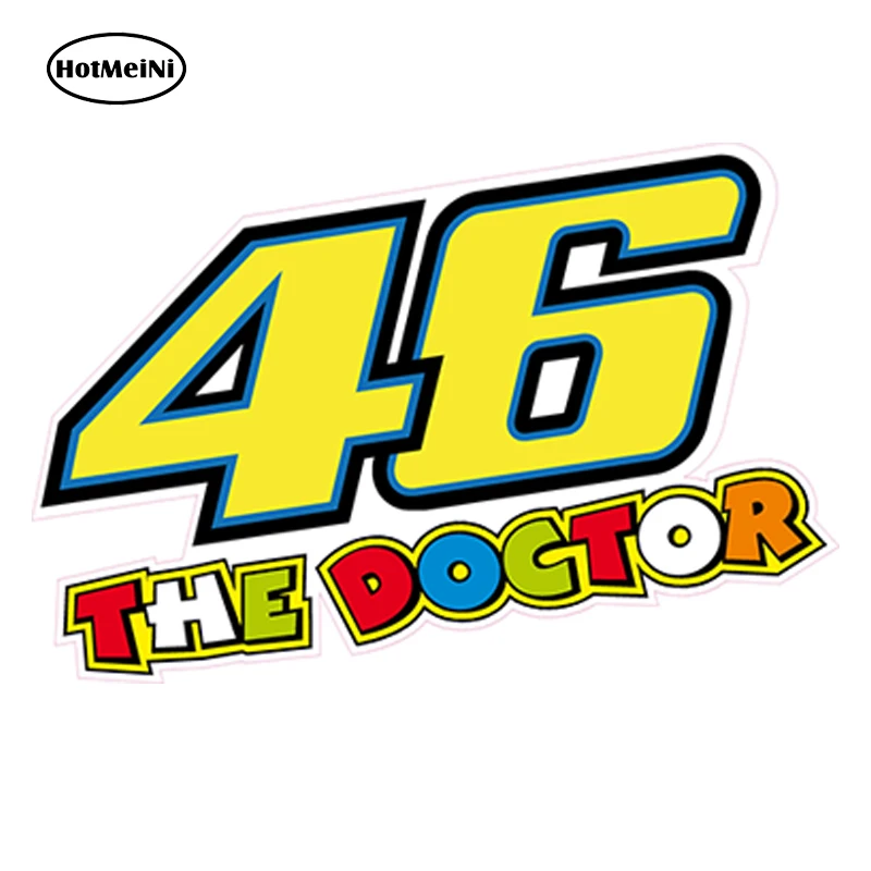 2x NUMBER 46 VELENTINO ROSSI sticker vinyl decal