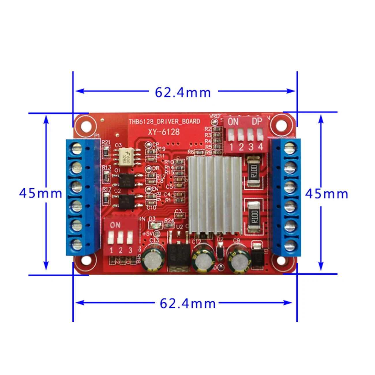 1 предмет DC 9 V~ 36 V THB6128 шаговый двигатель 128 ток подразделение 2A драйвер платы 6,2x4,5 см