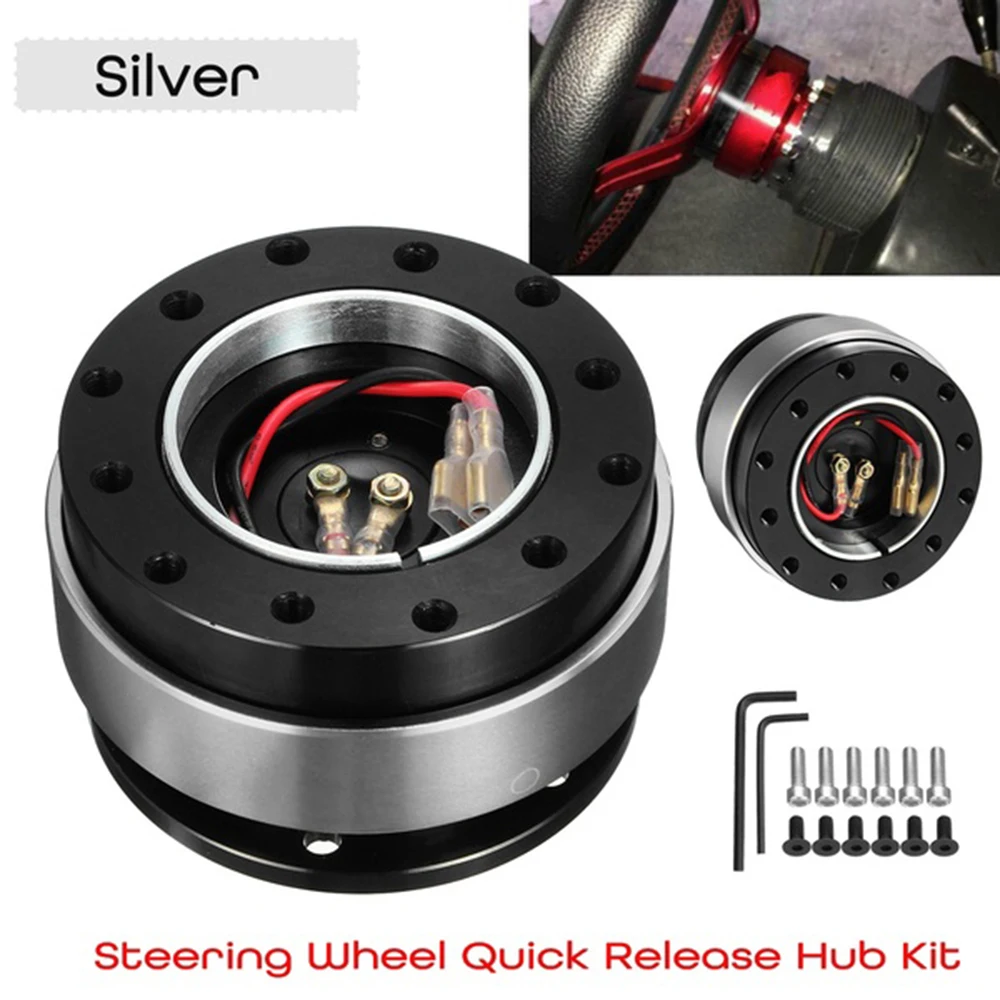 

Car accessories 6 hole Steering Wheel Snap Off Quick Release Hub Adapter Boss kit Universal