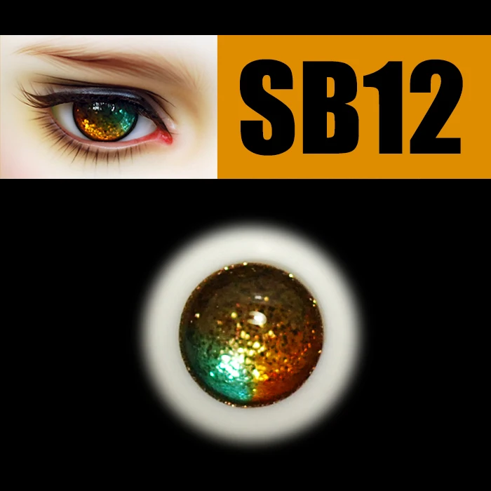 16mm Red Black Color Eyeballs For BJD AOD DOD Doll Dollfie Glass Eyes Outfit