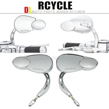 

for harley motorcycle Has modified the rear-view mirror its chrome-plated reflector