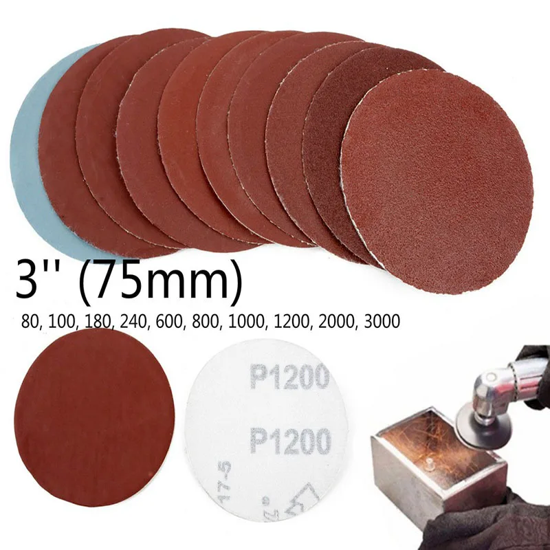100pcs 70mm diamond cutting dremel accessories sandpaper Sanding drum