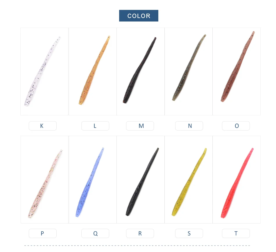 Soft Fishing Worms 60mm 80mm #4