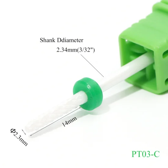 16 типов керамических сверл для удаления кутикулы, сверла для ногтей, роторные электрические фрезы, фрезы для маникюра, педикюра, пилка для ногтей, TRCHPT01-07 - Цвет: PT03-C