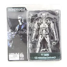 Free Shipping NECA Terminator 2 Judgment Day T-800 Endoskeleton PVC Action Figure Robot Toys 7″ 18CM Model Toy #ZJZ003
