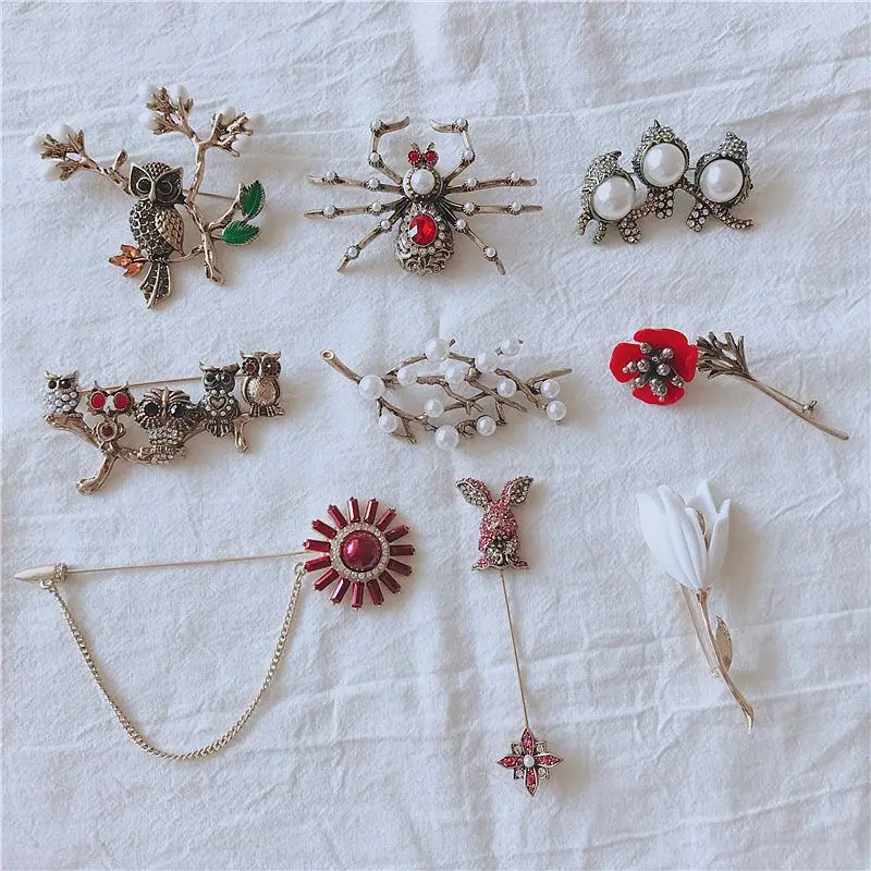 

Free Shipping Elegant Flower Animal Vintage Fashion Brooches For Women
