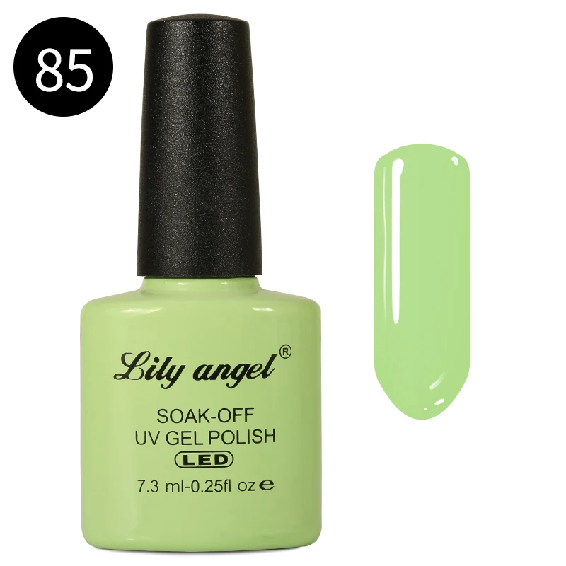 Lily angel стойкий замачиваемый 7,3 мл 110 цветов УФ-гель для ногтей Светодиодный УФ-лампа Гель-лак Полупостоянный цветной гель для ногтей 77-110 - Цвет: 85