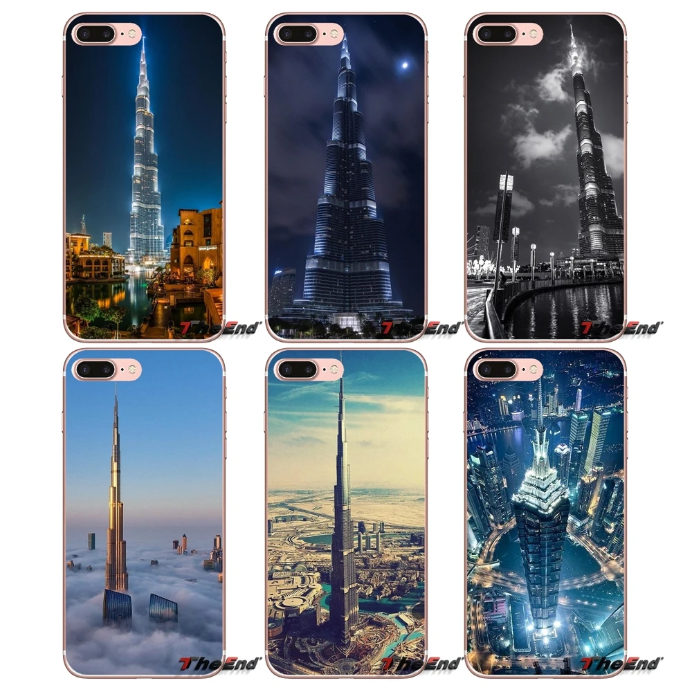 Burj Khalifa Tower Building Dubai Case For Iphone X 4 4s 5 5s 5c Se 6