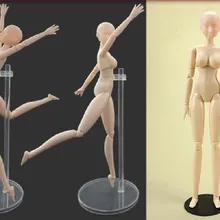 28 см Эскиз Рисование Мультфильм манекен женская модель пластиковый Манекен Модель с подставкой