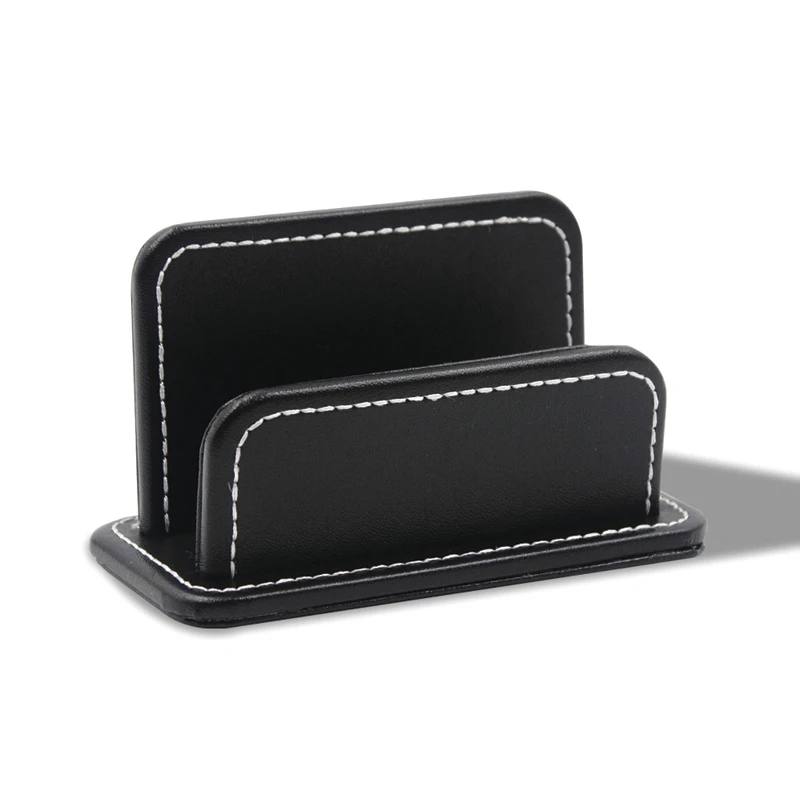 2 блока офисных канцелярских кожаных визитных карточек черный канцелярский бизнес-держатель для карт визитные карточки Uesd офисный дом