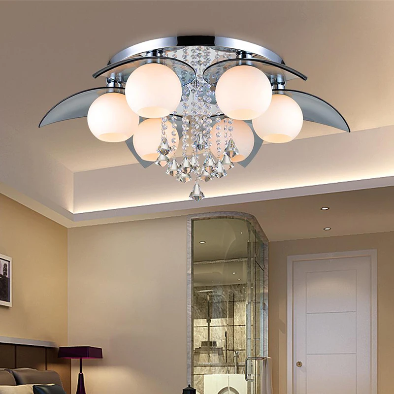 Modern Ceiling Lamp 25W Crystal Led Ceiling Lamp Living Room  Crystal Lamp For Living Room