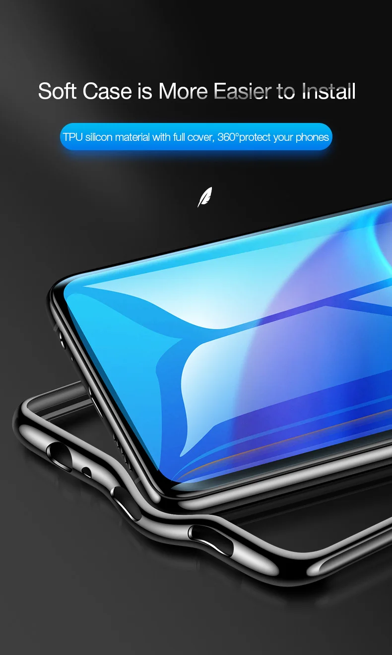 CAFELE Silicone Plating Case For Huawei P30 Pro Transparent Back Protector Ultra Thin Soft TPU Phone Cover for Huawei P30Pro (5)