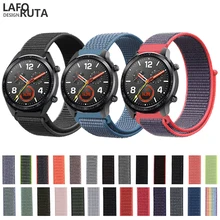 Laforuta нейлоновый ремешок для huawei GT ремешок для часов 2 Pro браслет Honor Magic ремешок для часов 22 мм быстросъемный петля ремень