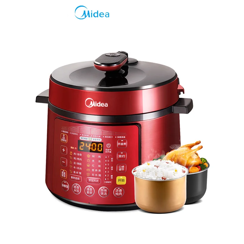 

Electric Pressure Cooker 5L Intelligent Double Gall Pressure Cooker Rice Cooker 3-4-6 People 9 Inches Large Panel Reservation