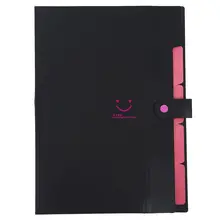 Пластиковый скоросшиватель папки аккордеон органайзер для документов 5-Pocket A4 размер букв для школы и офиса