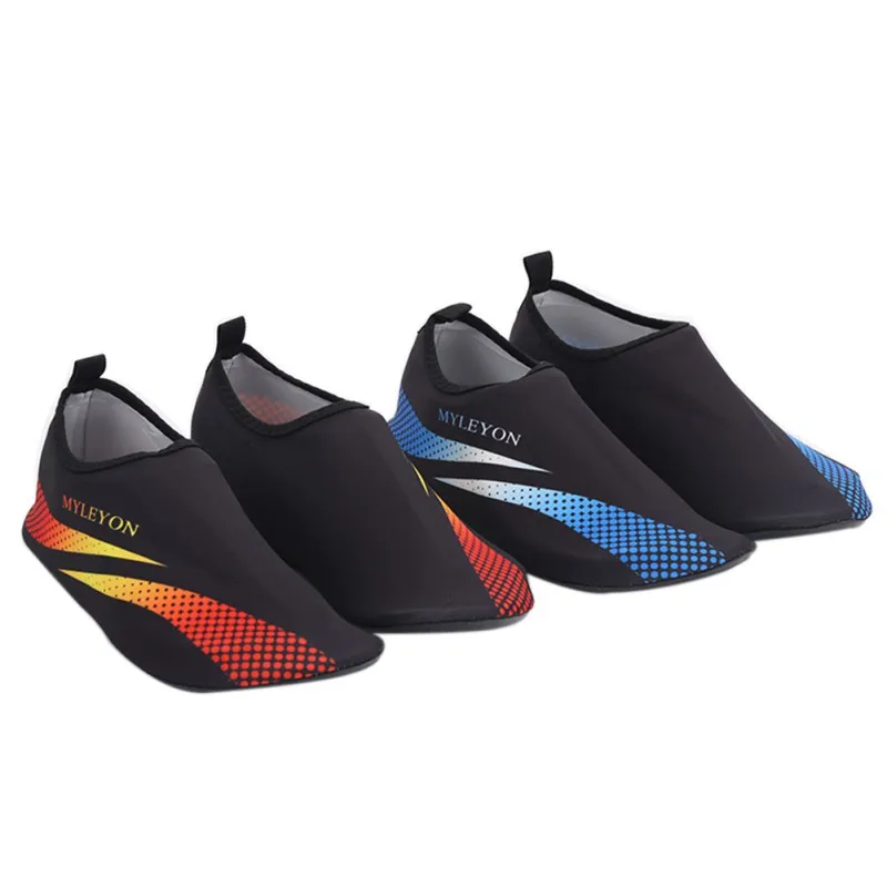 

Unisex Fire Printed Elastic Upstream Aqua Shoes Breathable Beach Water Sneakers Anti-skid Socks Underwater