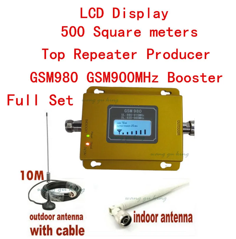 

Full Set LCD Display GSM 900MHz GSM Signal Repeater Cell Phone Amplifier Signal Booster GSM 900 Signal Amplifier Repeater