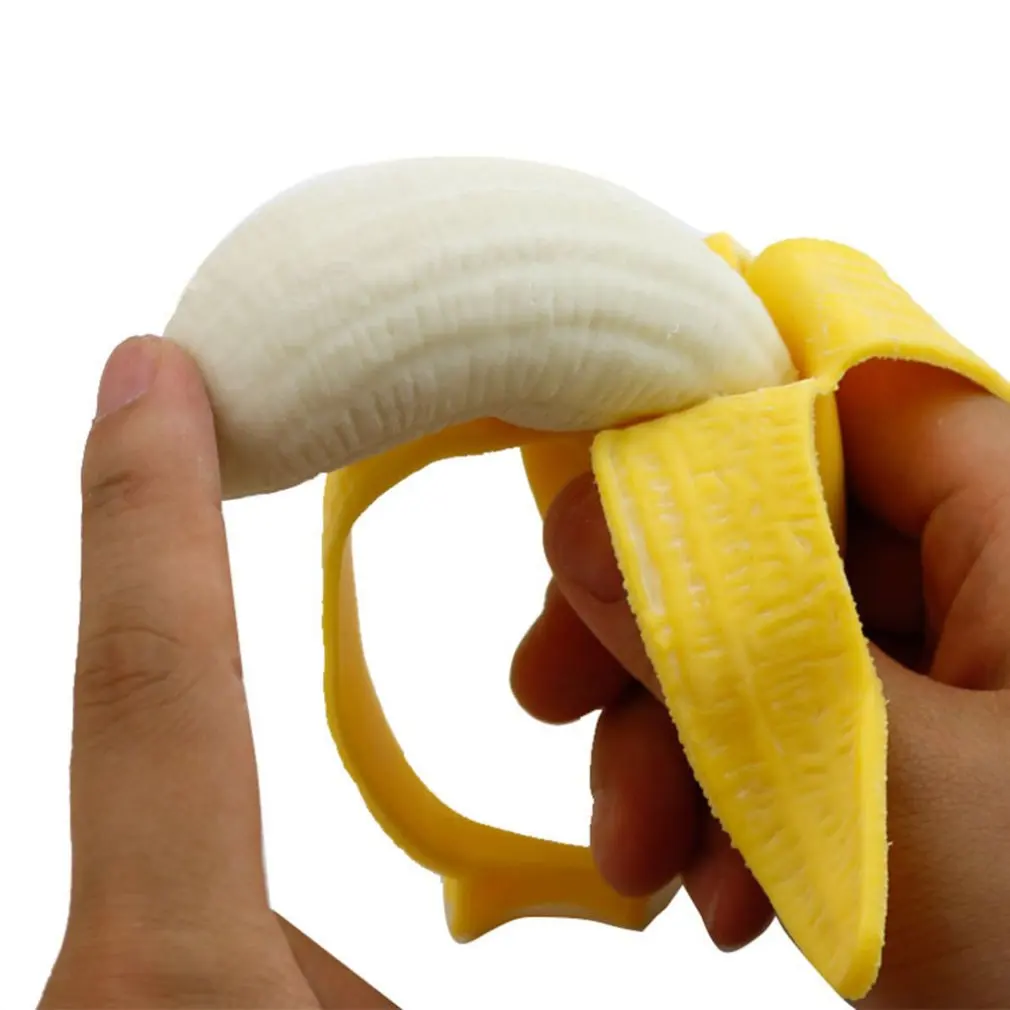 Забавные люди Vent игрушки Spoof Banana Squeak музыка Vent банан встряхнуть звук декомпрессионная игрушка пилинг банан