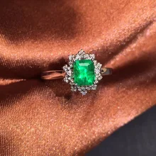CQT Fine Jewelry G18k Rings Real Diamonds 18K Gold Natural Emerald 0.83ct Gemstones Female Wedding Rings for women Fine Ring CQT Fine Jewelry G18k Rings Real Diamonds 18K Gold Natural Emerald 0.83ct Gemstones Female Wedding Rings for women Fine Ring