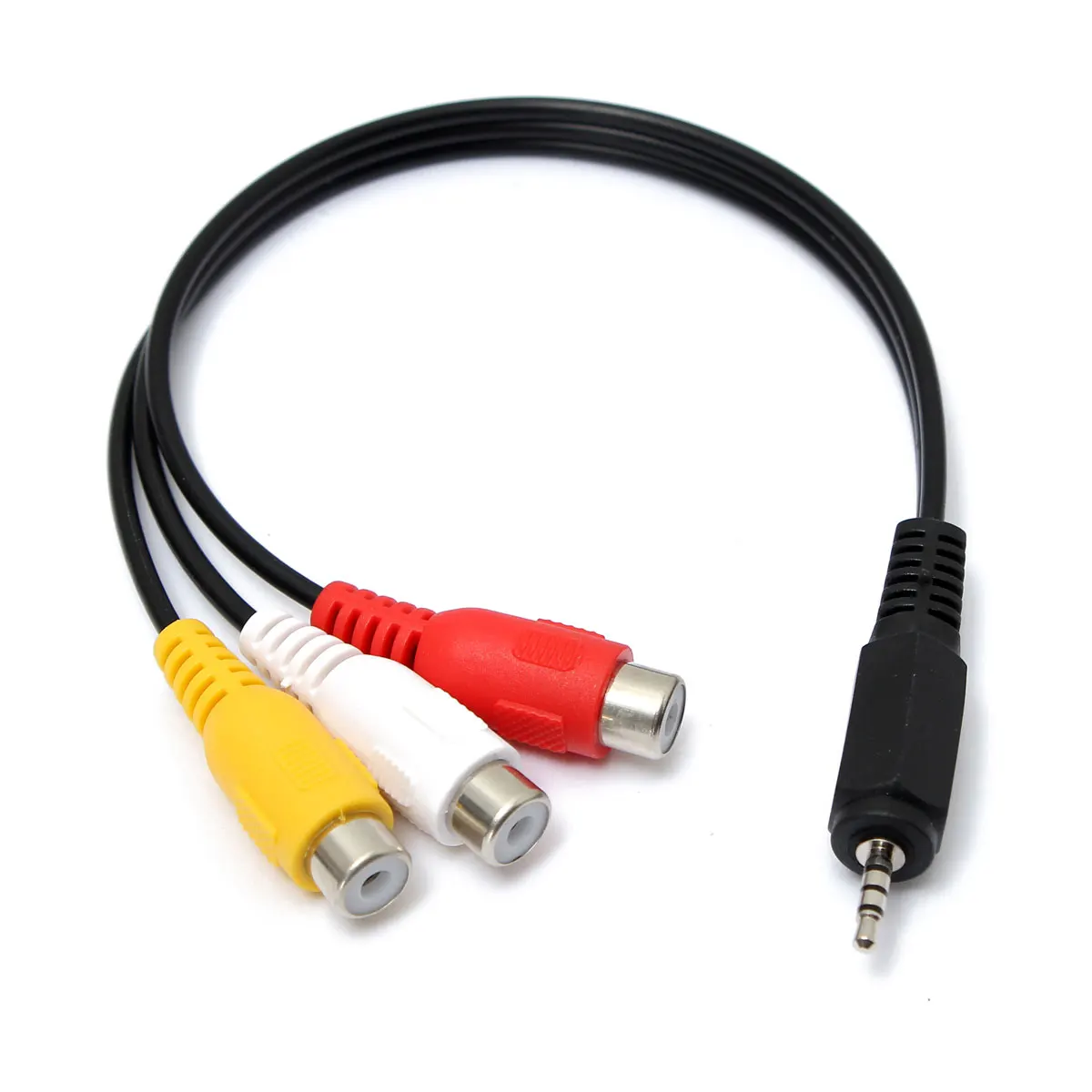 Buy New 2.5mm Male to 3RCA Female Jack Audio Video AV
