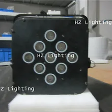 ; 8 шт./лот Высокое качество 9*18 Вт RGBWA+ УФ 6 in1 светодиодный Стандартный тонкий прожектор DMX светодиодные par-прожекторы свет для сценическое освещение