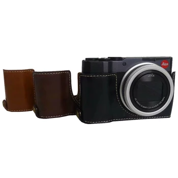 

PU Leather case camera bag For leica C-LUX CLUX Half Body Set portable Cover With Battery Opening