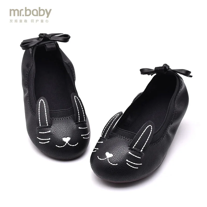 

Mr.baby spring and autumn female child princess shoes rabbit ears ploughboys leather cute rabbit shoes
