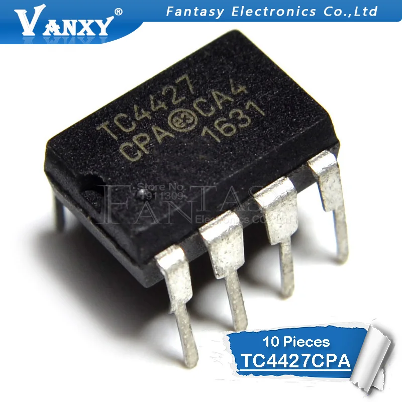 10PCS TC4427CPA DIP8 TC4427 DIP 8 4427CPA DIP-in Integrated Circuits ...