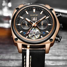 LIGE Automatic Watch Top Brand Luxury Mechancial Watch Male Leather Waterproof Sport Clock Men Business Wristwatch Reloj Hombre LIGE Automatic Watch Top Brand Luxury Mechancial Watch Male Leather Waterproof Sport Clock Men Business Wristwatch Reloj Hombre