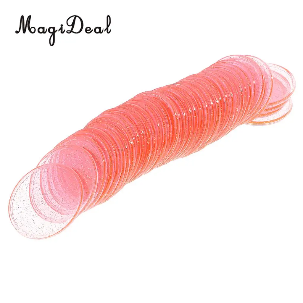 MagiDeal 40Pcs Plastic Count Bingo Chips Markers for Bingo Game Cards Party Fun Family Club Games Supplies Accessory