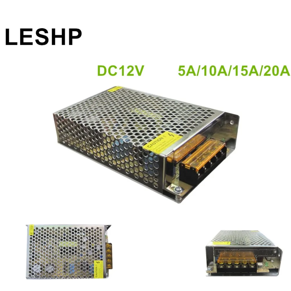 

LESHP Stainless Steel Transformer Switch Power Supply Adapter Driver Suitable for Monitor Cameras Professional 12V Smart Switch