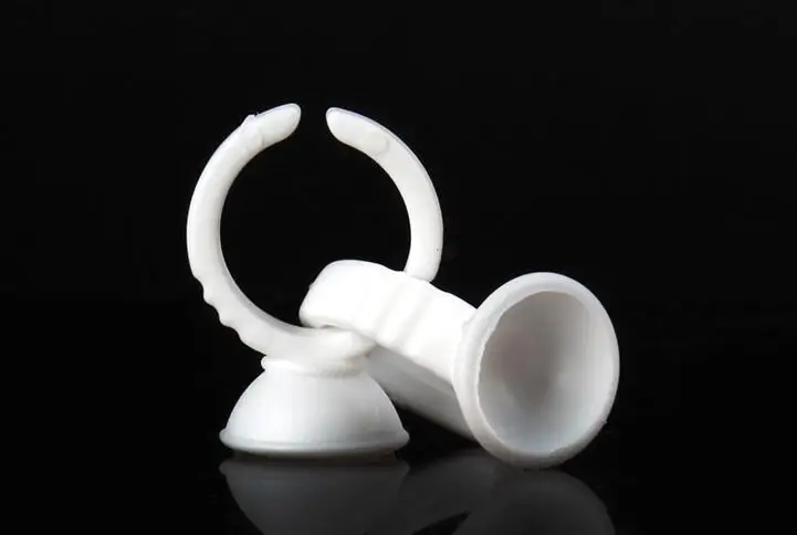 

Wholesale 100pcs Disposable Eyelash Extension Glue Rings Eyelash Extension Glue Holder Holder glue container Tattoo Pigment