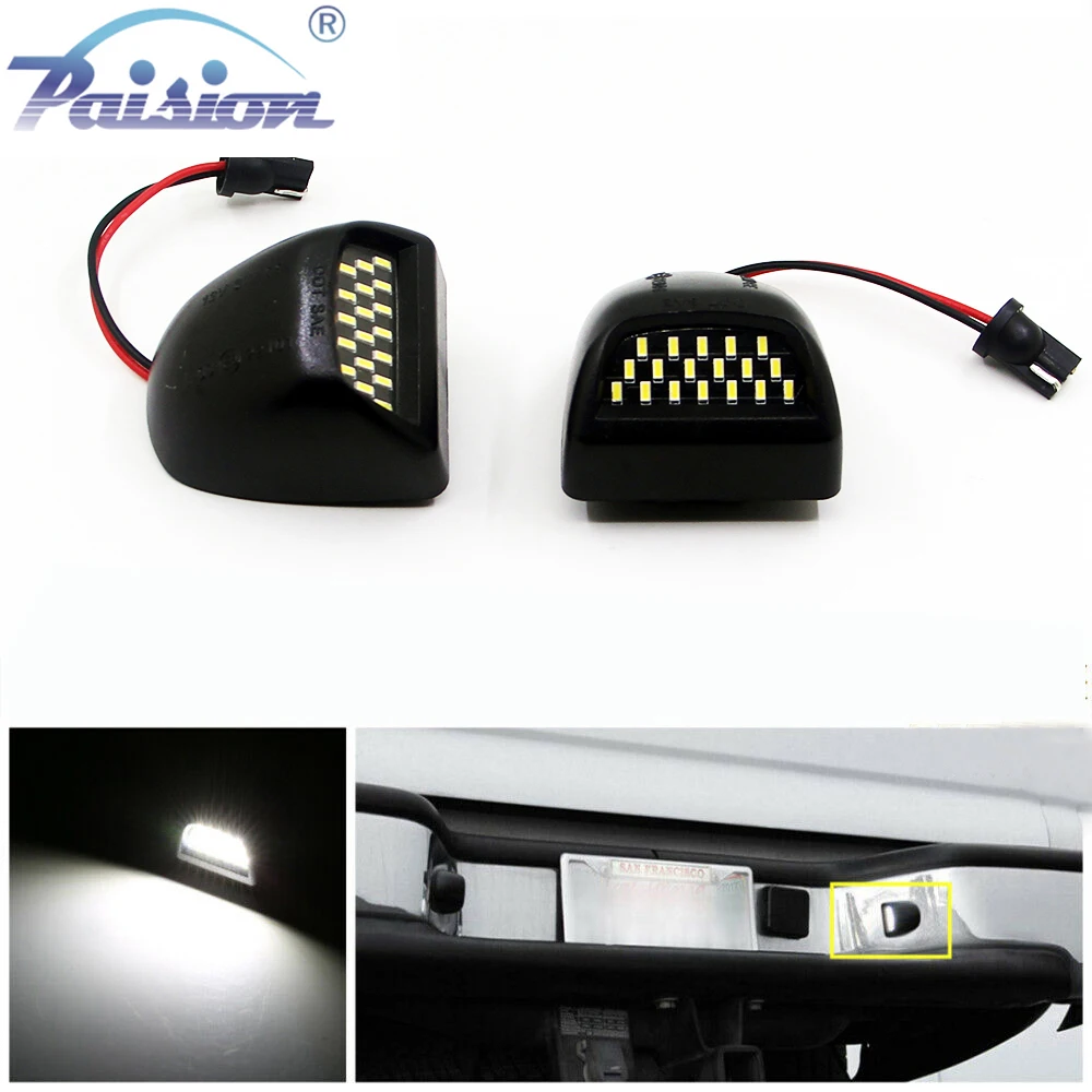 2 шт. белый 18 SMD светодиодный светильник номерного знака для GMC Chevy Silverado Лавина 1500