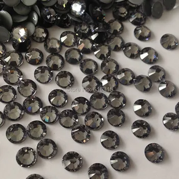 

ss16 black diamond 1440 pcs each lot ;14 cutting facets stones of 10 gross per lot 4mm ss16 black diamond sexy girls jewelry