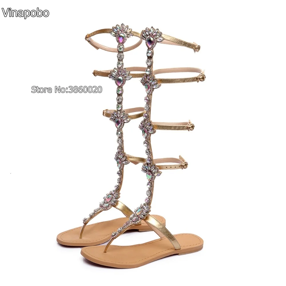 Big-size-women-shoes-genuine-leather-shoes-women-flats-sandals-Retro-gladiator-sandals-long-high-boots (3)