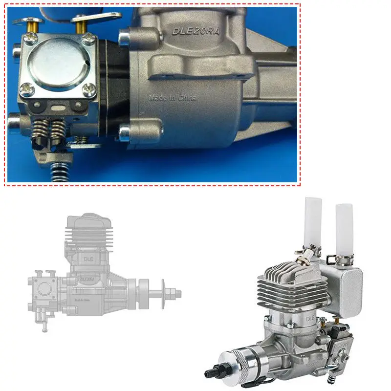 32 мм x 25 мм DLE20RA 20CC бензиновый двигатель самолета Модель двигателя для RC вертолет хобби 10,5: 1