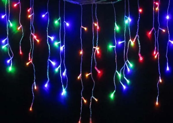 Светодиодный гирлянда для занавесок в виде сосульки 4 м 100 светодиодный s ледяной бар лампы Рождество 110 В/220 В новогодний Сад Рождество Свадебная вечеринка Декор