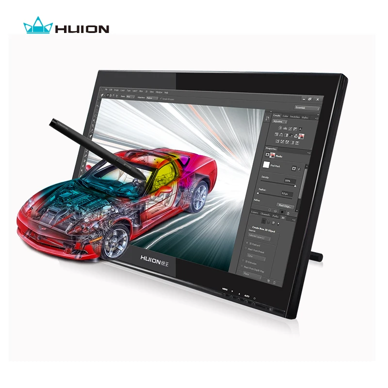 Лидер продаж Huion GT 190 19 дюймов ЖК монитор Цифровой графический Интерактивная