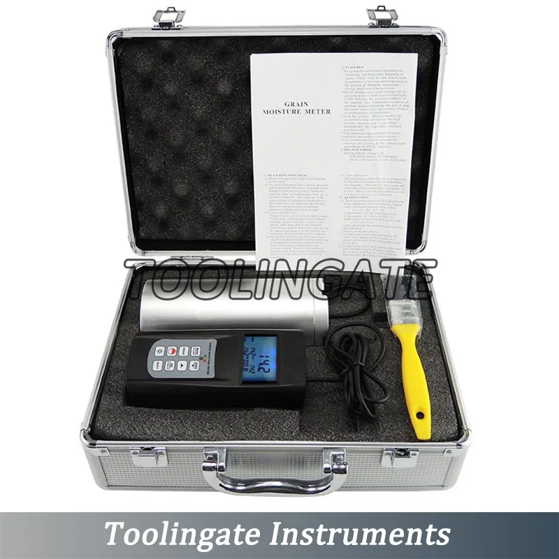 

Digital MC-7828G Moisture Meter for 36 kinds Grain Portable Moisture Tester Range 0-50% (Cup Type, Data Memory)