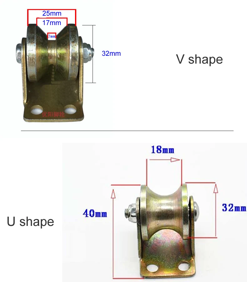 Factory outlets,1.2 inch Cast steel track wheel/pulley,Wire rope bearings/sliding door/Sheave Lifting pulley,Industrial Hardware