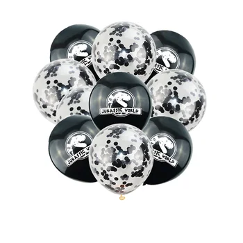 

10pcs Dinosaur Latex Balloon with Confetti Balloons Decoration Kids Dinosaur Birthday Party Decorations Jurassic World Balloon