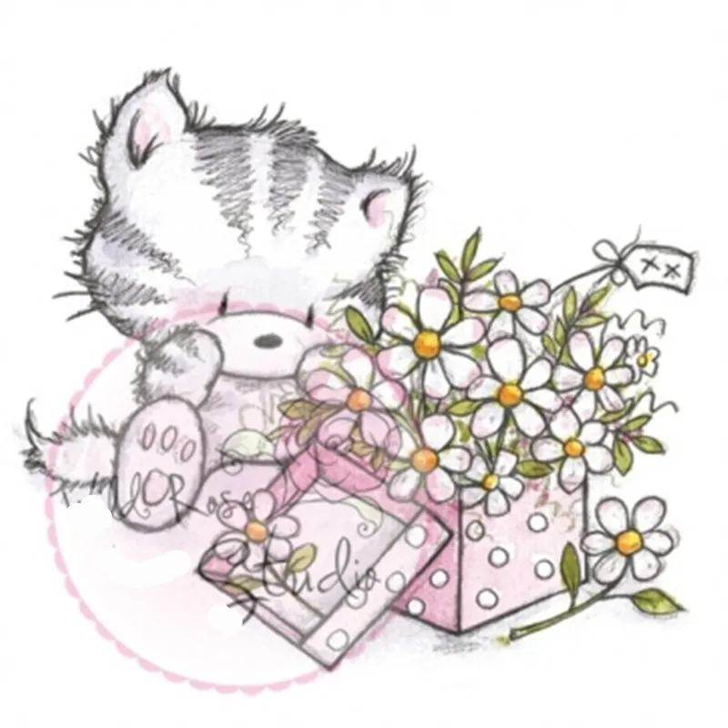 

Transparent Clear Stamps DIY Silicone Seals Scrapbooking Card Making Photo Album Decoration animal