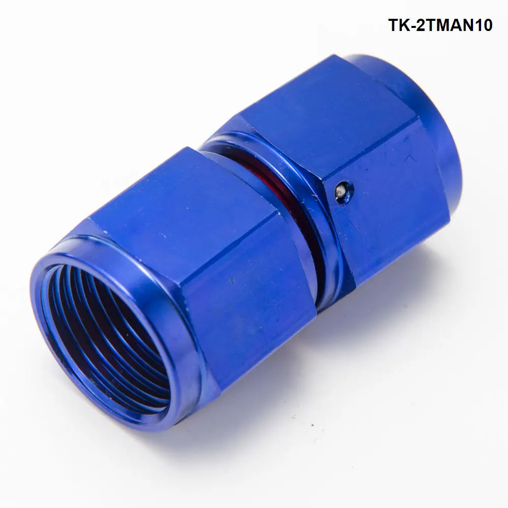 AN12 AN-12 AN 12 Straight AN Bulkhead Aluminum Fitting Adaptor Black