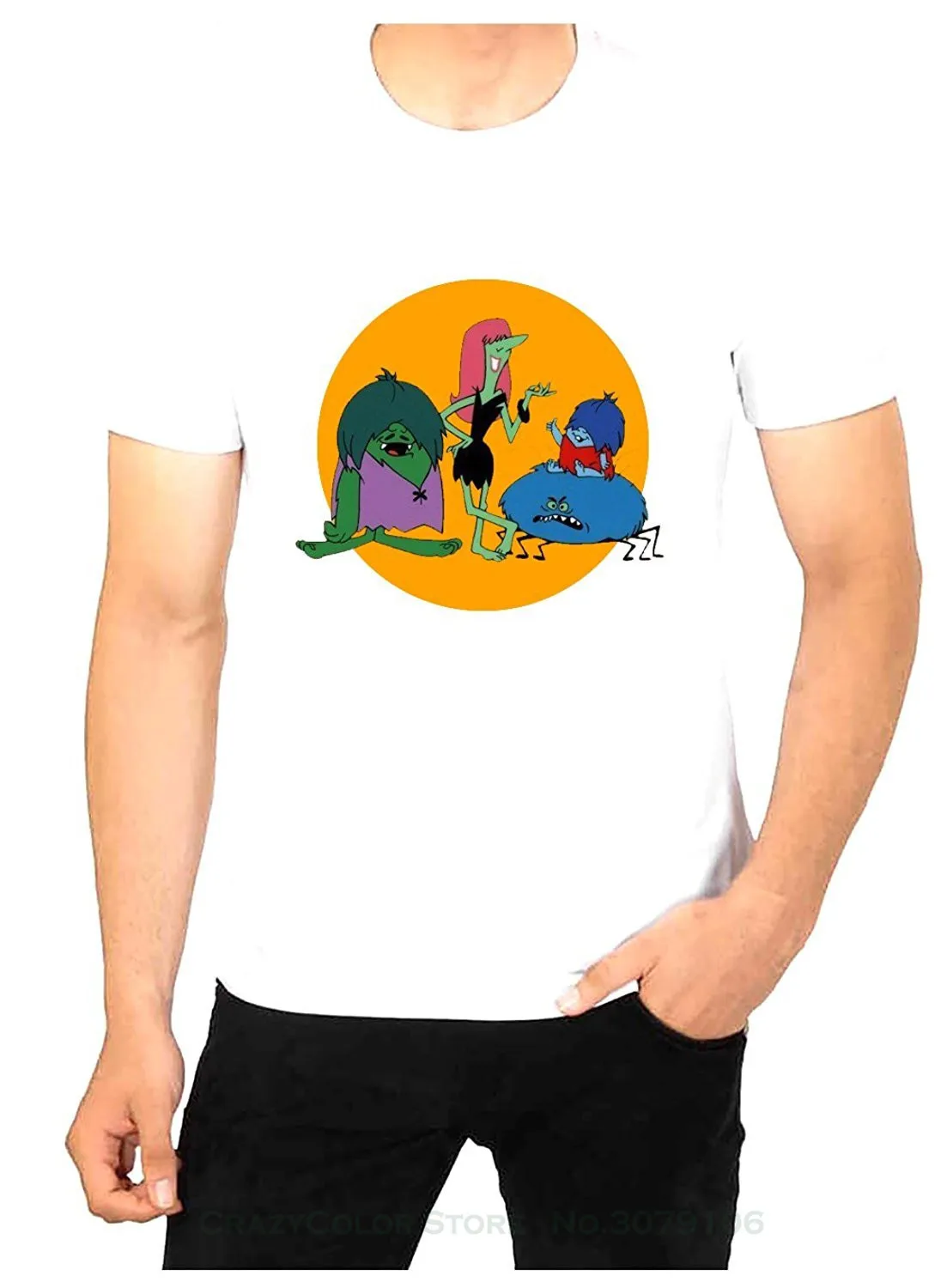 

Hip Hop Novelty T Shirts Men's Brand Clothing The Gruesomes Cartoon Tshirt