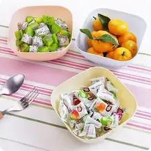 Plastic Square Salad Bowl Snacks Candy Dry Fruit Bowls 2Pcs/Lot Dessert Bowl