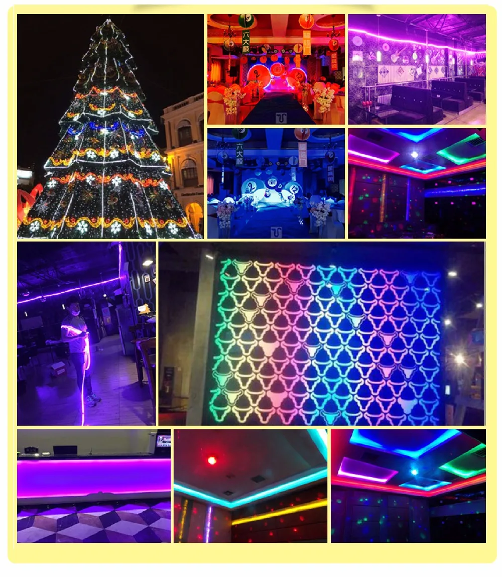 Светодиодный полосы водонепроницаемый RGB 5050 ТВ подсветка вечерние подсветки ambilight гибкий неон контроллер Цвет освещения 220 светодиодный
