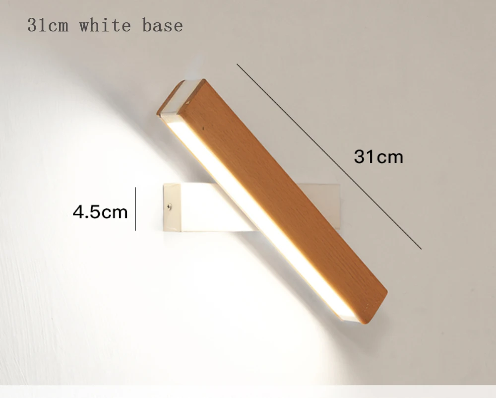 Kaufen Nordic einfache Holz LED Wand Lampe Moderne Einstellbare Beleuchtung bar restaurant wohnzimmer Veranda Wand Lampen Korridor decor