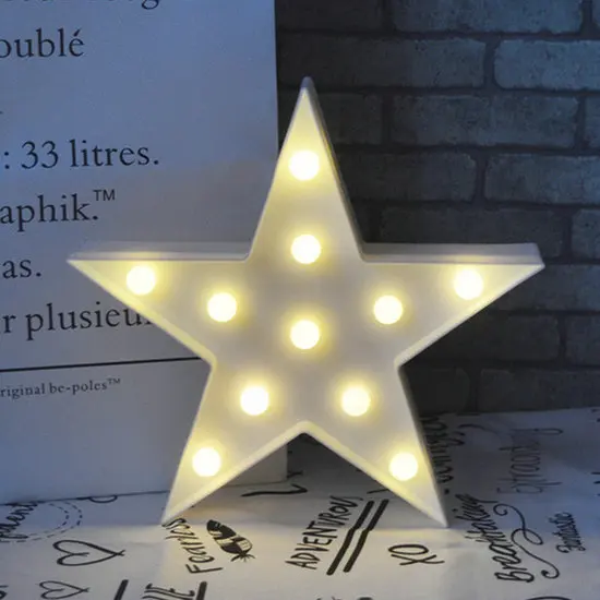 White Star Милый облачный Звездный лунный светодиодный 3D светильник, Ночной светильник, милая детская Подарочная игрушка для детей, украшение для спальни, лампа для внутреннего освещения - Испускаемый цвет: White Star